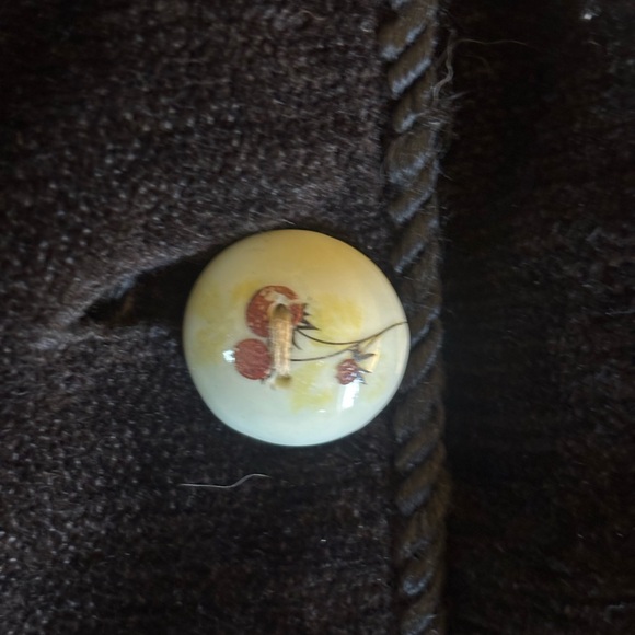 Daniel K Vintage Black and Gold Boho Cottagecore embroidered floral blazer - Picture 9 of 9